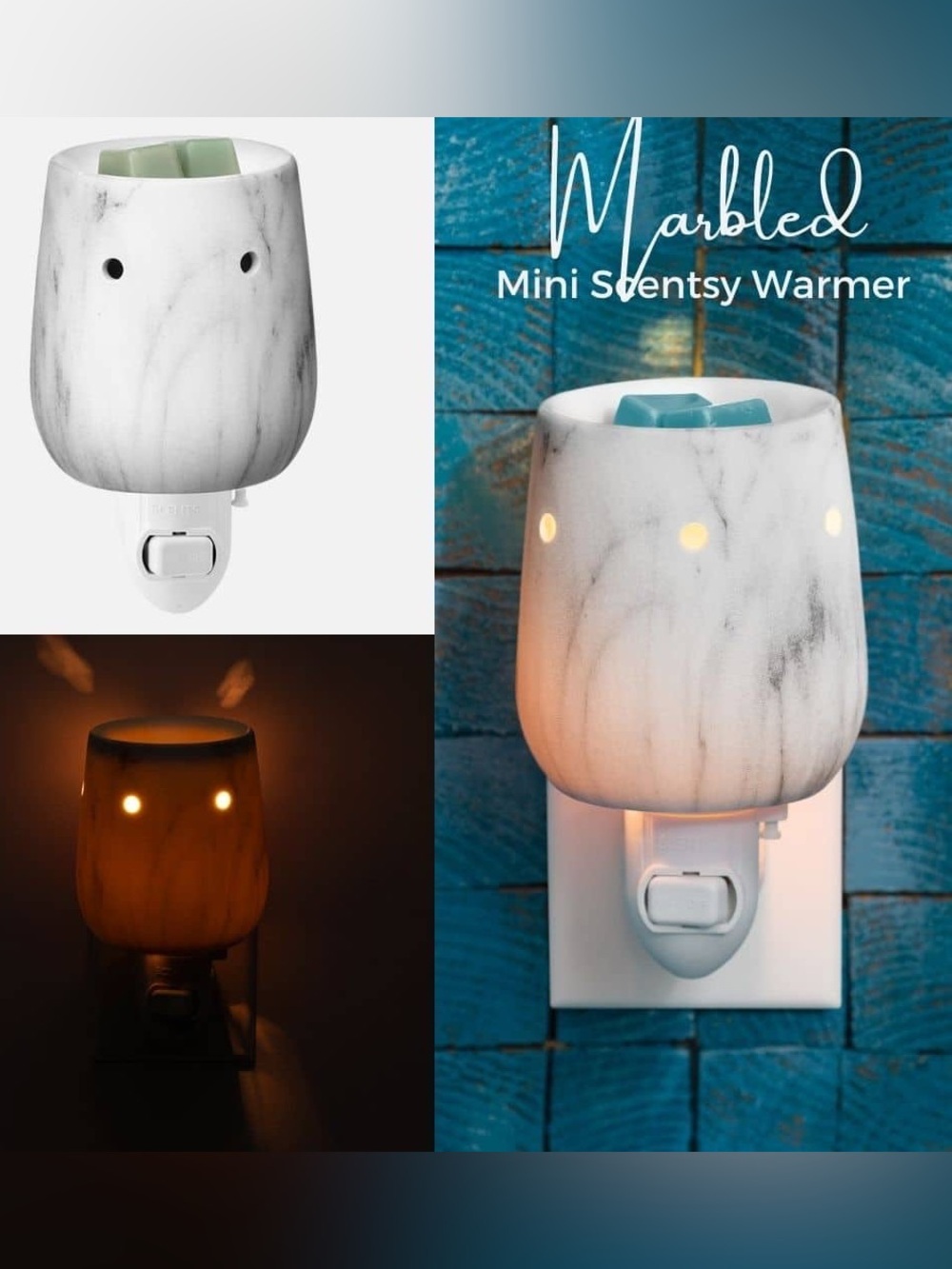 New Marbled Mini Scentsy Mini Warmer